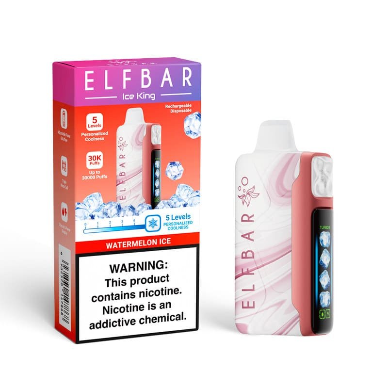 018d2022a47ae1aaa513f8e26406017e3fd58a62 Watermelon Ice ELFBAR ICE KING 30000 PUFFS
