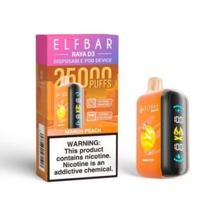 Mango Peach ELFBAR RAYA D3 25000 PUFFS