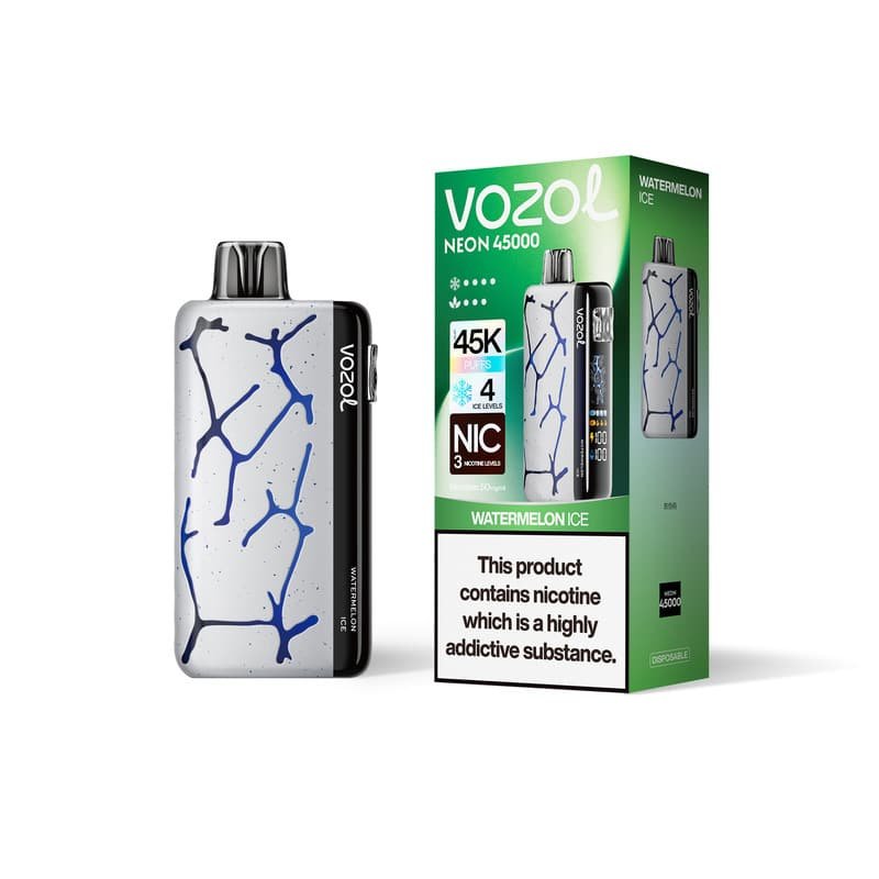 2163ef11e6d576a730e45472614b93bfad826ac1 Watermelon Ice VOZOL NEON 45000 PUFFS
