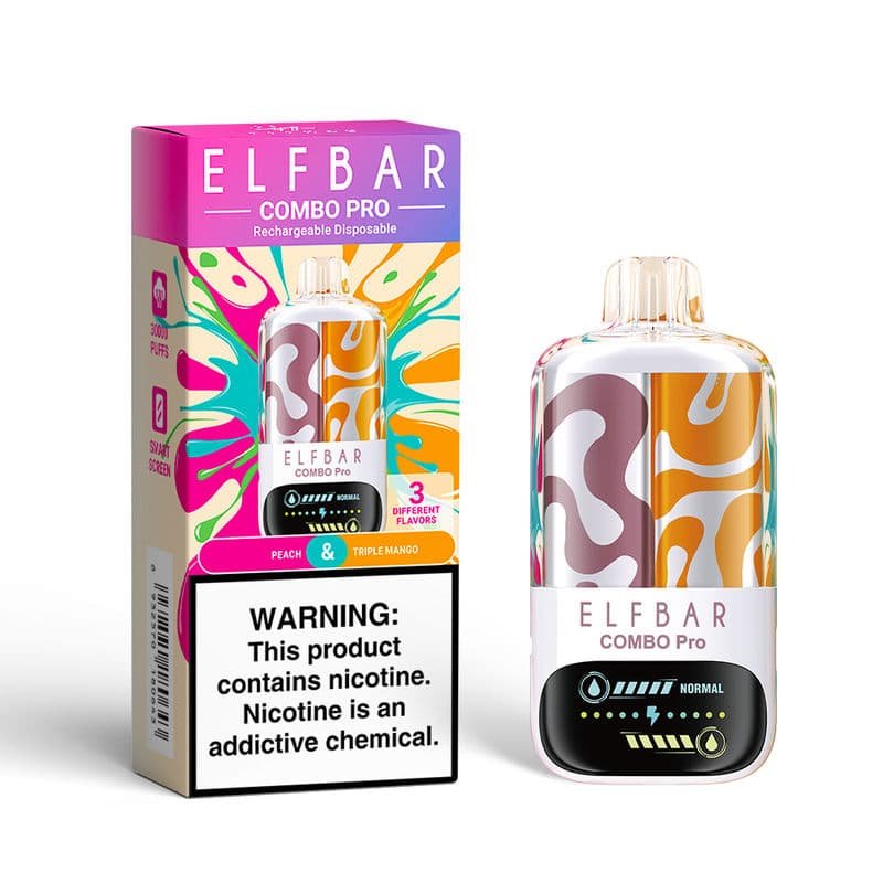2681f20e8b24bb397a819536fb68c83089d4da57 Peach Triple Mango ELFBAR COMBO PRO