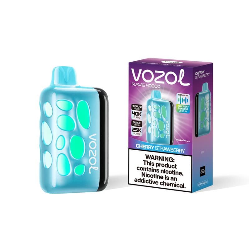 2b23bc49b198dfc86b43d6521fd21478c05dfba4 Cherry Strawberry VOZOL RAVE 40000 PUFFS