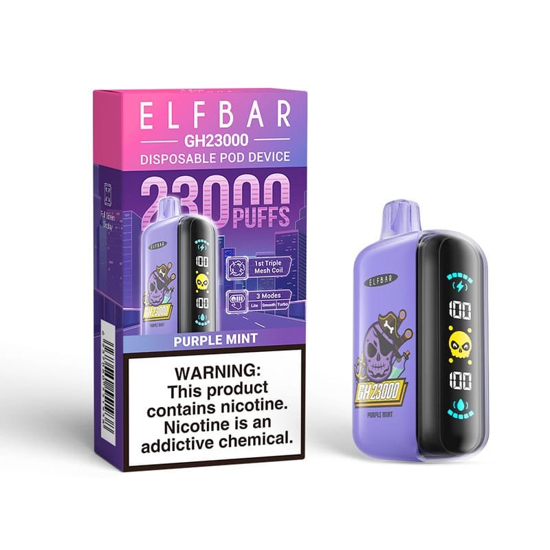 32cef4b54ec98e51807254051c03af3cff315ffe Purple Mint ELFBAR GH 23000