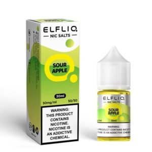 Double Apple ELFBAR ELFLIQ Nicotine Salt E-Liquid 5%(50mg) 30ml 10pcs