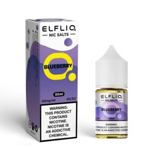 Blueberry Rose Mint ELFBAR ELFLIQ Nicotine Salt E-Liquid 5%(50mg) 30ml 10pcs