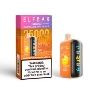 Mango Peach Watermelon ELFBAR RAYA D3 25000 PUFFS