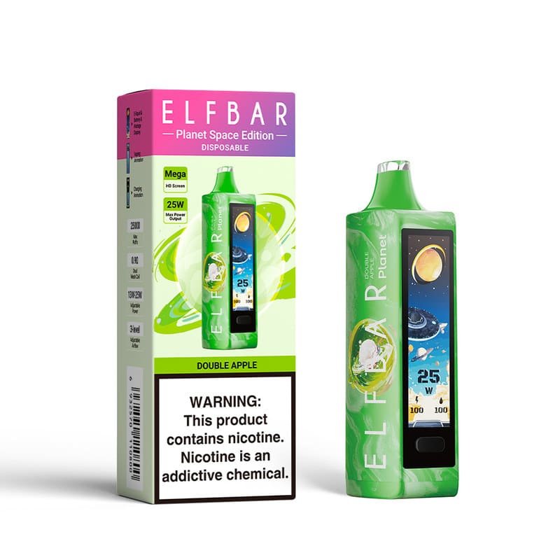 4a52570f7b558d2f7859e3c234f62d72eec1105c Double Apple ELFBAR PLANET 25000 PUFFS