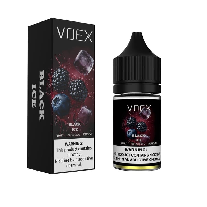 5aeab214ef5397cc0a40068e075ec07d39f44abe Black Ice VOEX Eliquid 30ml Nic Salt 50mg Vape Juice 10 pcs/box 5% (5OMG) 30ML 10PCS