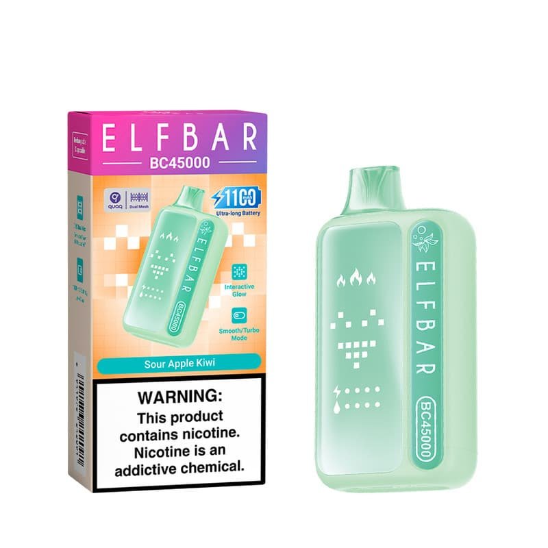 607d3f7916c96767eeea1ffd31e4f9cc52a75833 Sour Apple Kiwi ELFBAR BC45000 PUFFS