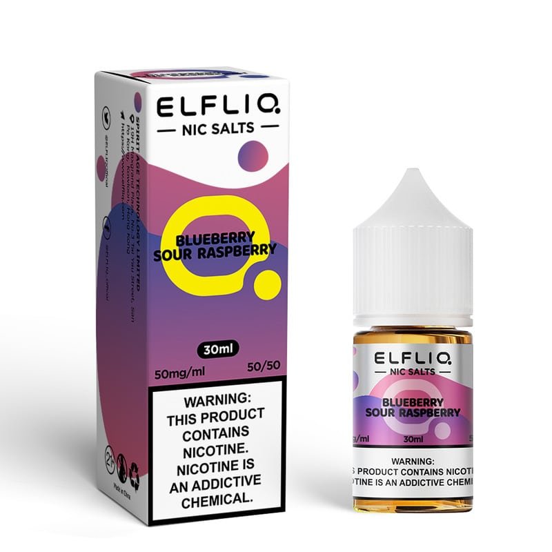 632739c91a5012cb3b6893ae90077e77e7f0e7c5 Blueberry Raspberry Pomegranate ELFBAR ELFLIQ Nicotine Salt E-Liquid 5%(50mg) 30ml 10pcs