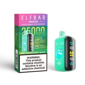 Kiwi Passion Fruit Guava ELFBAR RAYA D3 25000 PUFFS