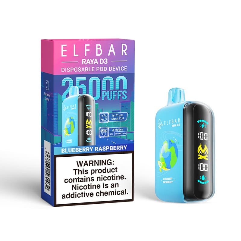 6b3da42630bd769ec0fc090f1fee5f2f975f9c25 Blueberry Raspberry ELFBAR RAYA D3 25000 PUFFS