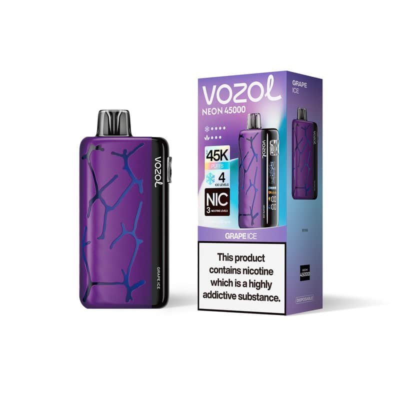 7d84e6572316e161cc4fbe8357a7266d32697db9 Grape Ice VOZOL NEON 45000 PUFFS