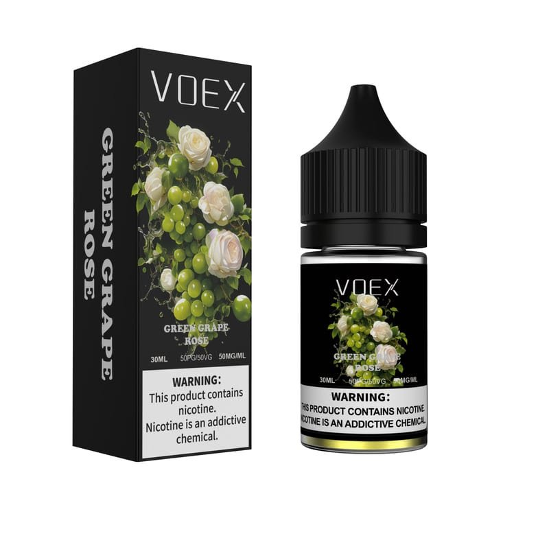 8272b80049b355efe106e78856bc793c50571696 Green Grape Rose VOEX Eliquid 30ml Nic Salt 50mg Vape Juice 10 pcs/box 5% (5OMG) 30ML 10PCS
