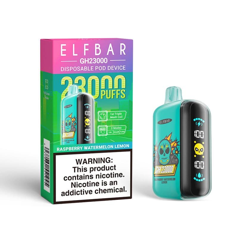 856650f1b47e403bd12d38a0a268ee4a514f1c27 Raspberry Watermelon Lemon ELFBAR GH 23000