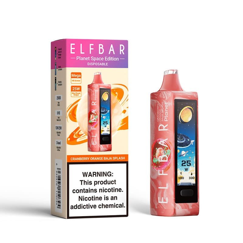 88fb04b512b5ae8bac71f71b565e590dfc8f9336 Cranberry Orange Baja Splash ELFBAR PLANET 25000 PUFFS