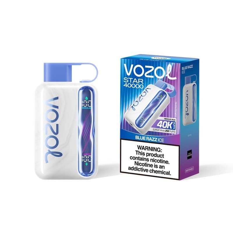 8aa54c91c824ed0ec70bcc8ec997008ed589ff52 Blue Razz Ice VOZOL STAR 40000 PUFFS