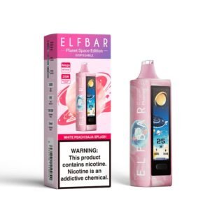White Peach Baja Splash ELFBAR PLANET 25000 PUFFS