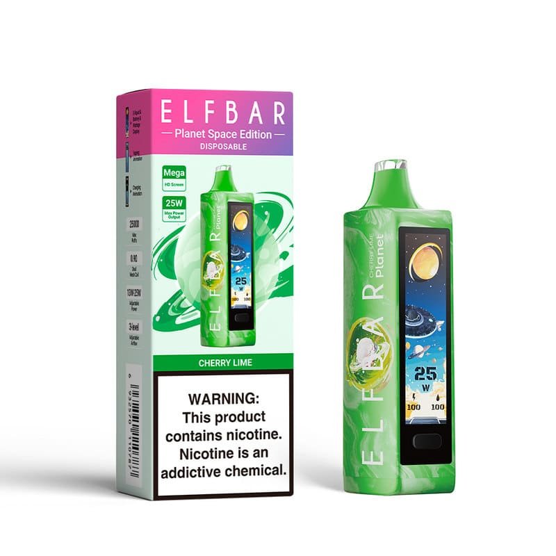 9efc2662ca89a160f44b3ef7e7e65c6a6a399d76 Cherry Lime ELFBAR PLANET 25000 PUFFS