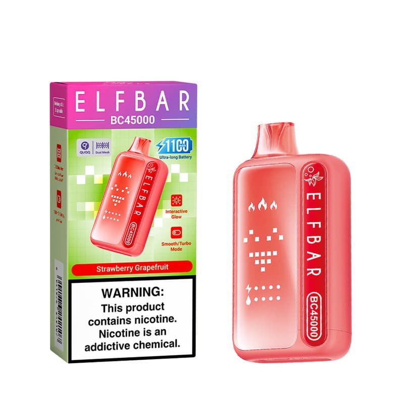 a268392a3be849c8a7c4cd3eef598a64ced3a317 Strawberry Grapefruit ELFBAR BC45000 PUFFS