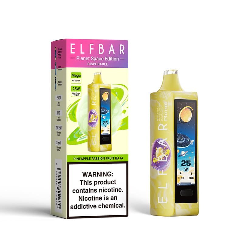 b2cf83a765a061e86667df85da80fddebb39a932 Pineapple Passion Fruit Baja ELFBAR PLANET 25000 PUFFS