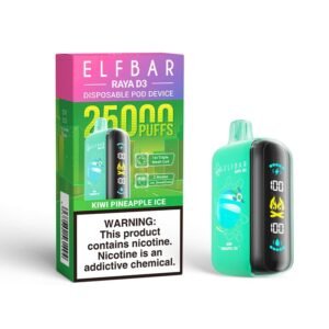 Kiwi Pineapple Ice ELFBAR RAYA D3 25000 PUFFS