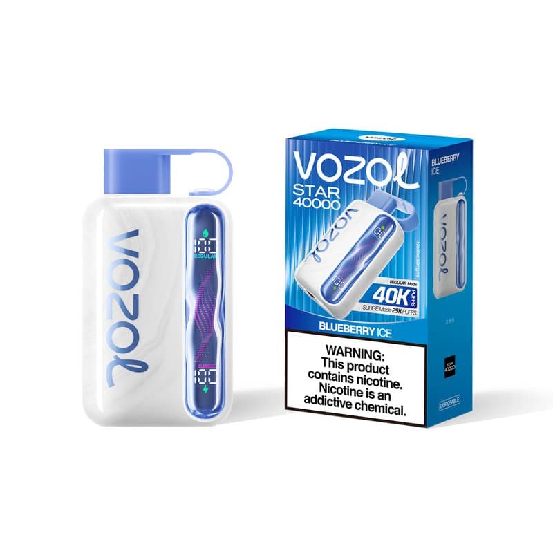 be73defef60a8fc396bf9a63c6968e34e249a850 Blueberry Ice VOZOL STAR 40000 PUFFS