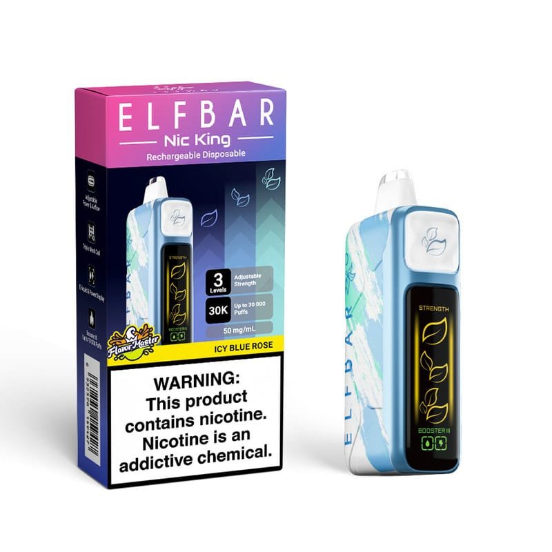 d8bc663627fb538208afe9a9ddaefc798bd65e1f Icy Blue Rose ELFBAR NIC KING 30000 PUFFS