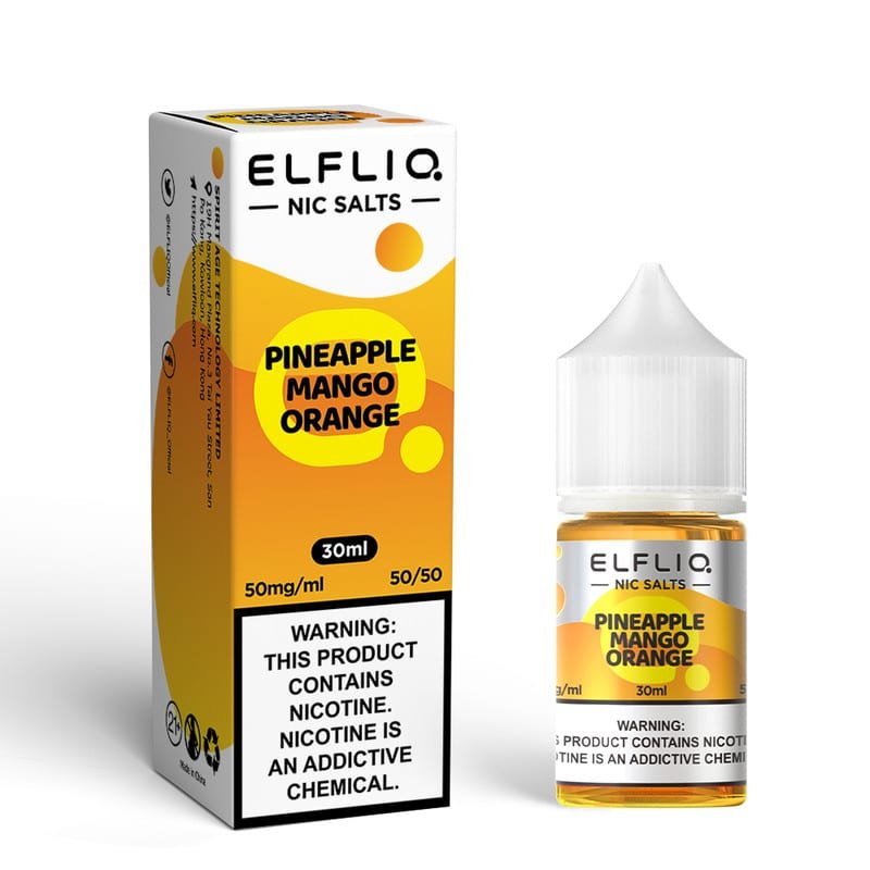 e151cb4b3900726d9022246853b91d2becc53f3b Pineapple Ice ELFBAR ELFLIQ Nicotine Salt E-Liquid 5%(50mg) 30ml 10pcs